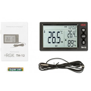 Термогигрометр RGK TH-12 с поверкой ( Цифровой психрометр )